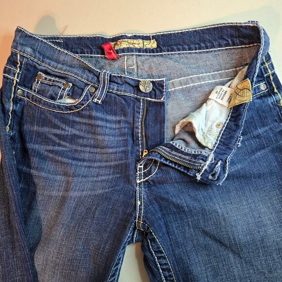 BKE Denim Stretch Mid‎ Rise Drew Bootcut Jeans Women's Size 28 - Picture 2 of 6